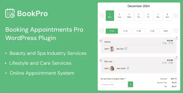 BookPro – Appointment Booking WordPress Plugin