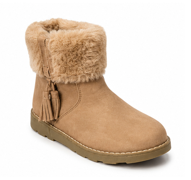 Bottines fourrées tendance pour enfant